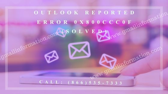Outlook error 0x800ccc0f